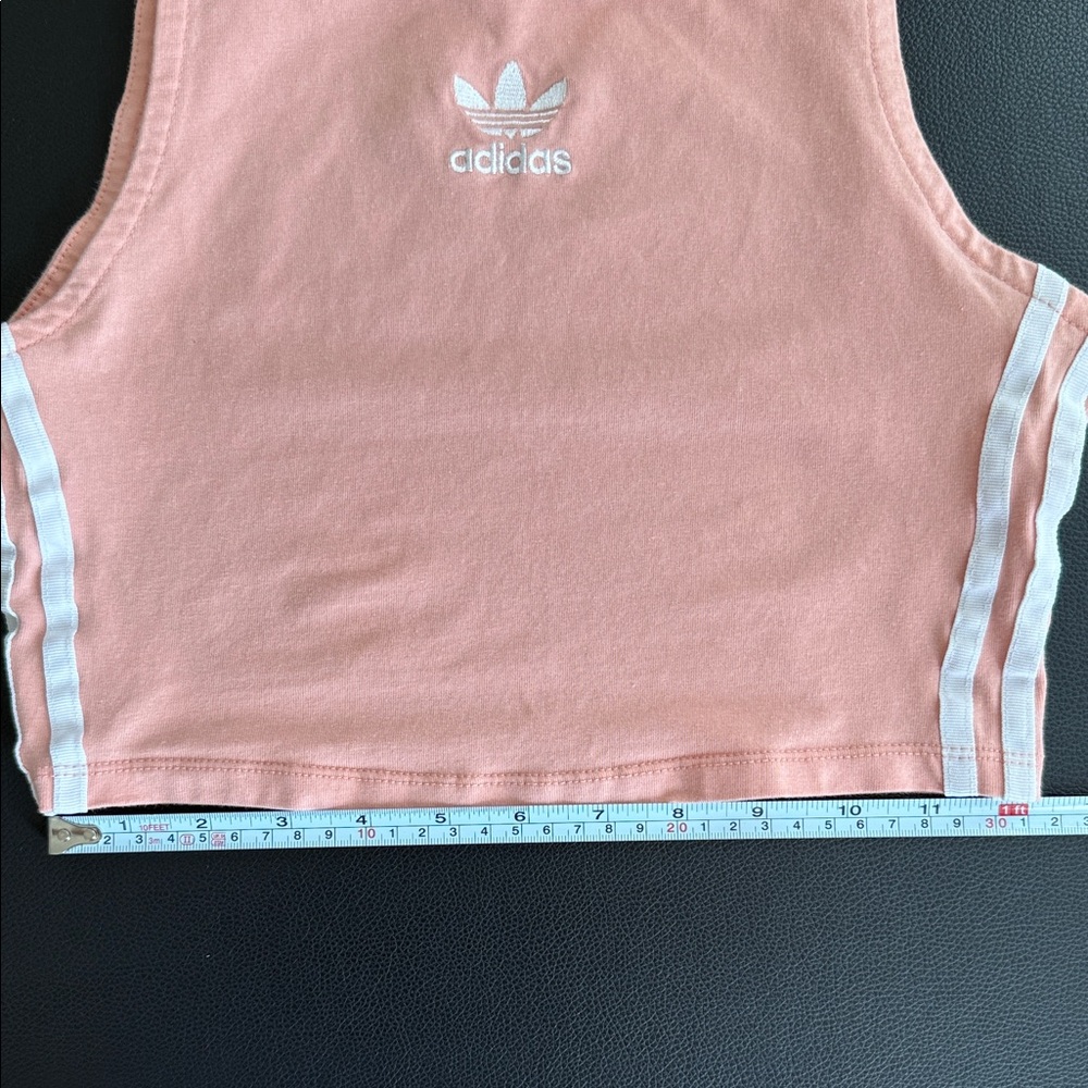 Adidas Crop Top Light Pink Peach Tank Top XS - Picture 5 of 5